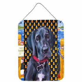 Great Dane #6 Candy Corn Halloween Design Wall or Door Hanging Prints