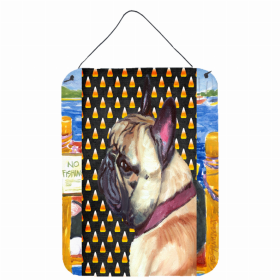 French Bulldog #3 Candy Corn Halloween Design Wall or Door Hanging Prints