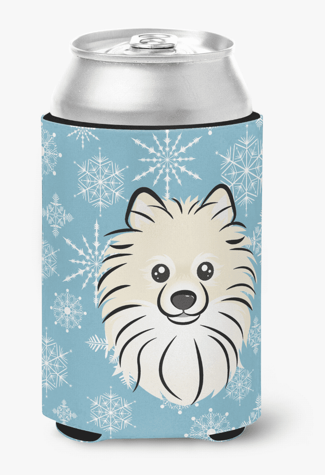 Pomeranian Snowflake Design Can Hugger Pomeranian Snowflake Design Can Hugger
