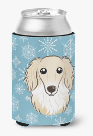 Dachshund - Longhair - Creme Snowflake Dog Design Can Hugger