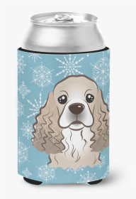 Cocker Spaniel Snowflake Dog Design Can Hugger