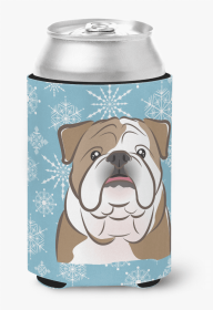 Bulldog Snowflake Dog Design Can Hugger