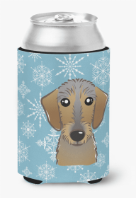 Dachshund - Wirehaired Snowflake Dog Design Can Hugger