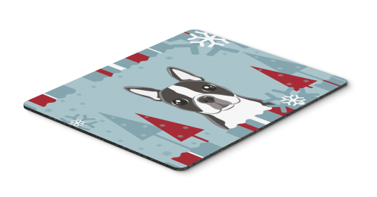 Boston Terrier Winter Holiday Hot Pad & Trivet