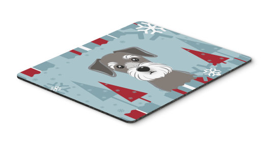 Schnauzer Winter Holiday Hot Pad & Trivet