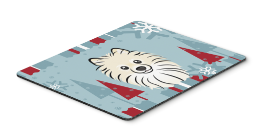 Pomeranian Winter Holiday Hot Pad & Trivet