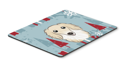 Dachshund - Longhair - Creme - Winter Holiday Hot Pad & Trivet