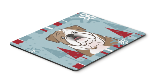 English Bulldog Winter Holiday Hot Pad & Trivet