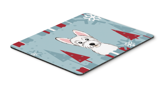 West Highland White Terrier Winter Holiday Hot Pad & Trivet