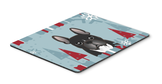 French Bulldog - Black - Winter Holiday Hot Pad & Trivet