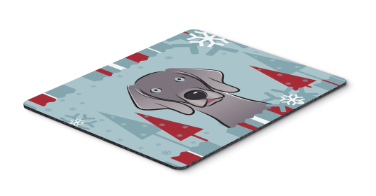 Weimaraner Winter Holiday Mouse Pad