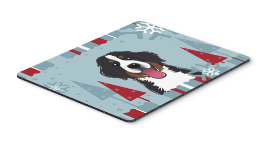 Bernese Mountain Dog Winter Holiday Hot Pad & Trivet