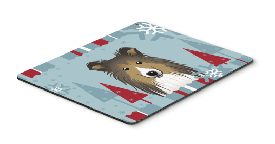 Sheltie/Shetland Sheepdog Winter Holiday Hot Pad & Trivet