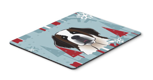 Saint Bernard Winter Holiday Hot Pad & Trivet