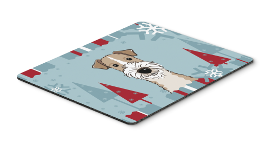 Fox Terrier - Wire - Winter Holiday Hot Pad & Trivet