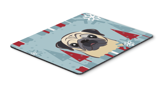 Pug - Fawn - Winter Holiday Hot Pad & Trivet