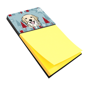 Golden Retriever 1 Holiday Sticky Note Holder