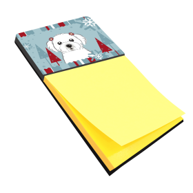 Maltese 1 Holiday Sticky Note Holder