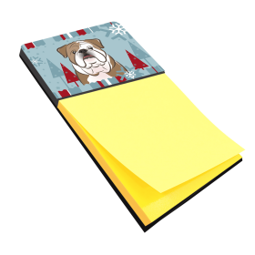 English Bulldog 1 Holiday Sticky Note Holder