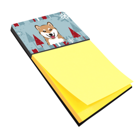 Shiba Inu 1 Holiday Sticky Note Holder