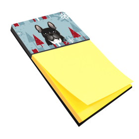 French Bulldog - Black 1 Holiday Sticky Note Holder