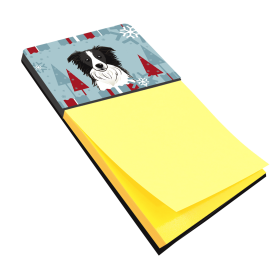 Border Collie 1 Holiday Sticky Note Holder