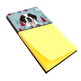 Saint Bernard 1 Holiday Sticky Note Holder