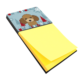 Poodle - Chocolate 1 Holiday Sticky Note Holder