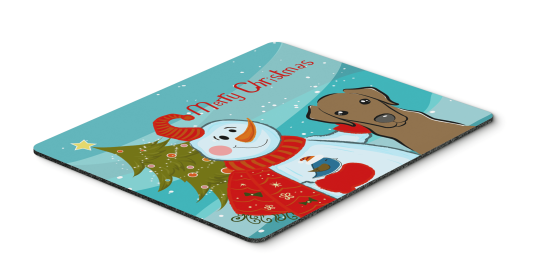 Labrador Retriever - Chocolate - with Snowman Hot Pad or Trivet