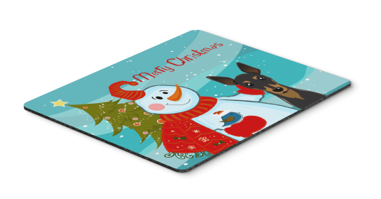 Min Pin with Snowman Hot Pad or Trivet