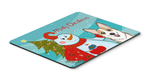 Corgi - Sable - with Snowman Mouse Pad