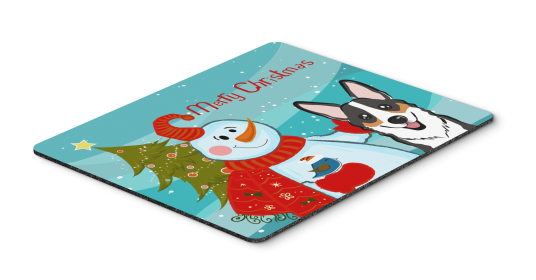 Corgi - Tricolor - with Snowman Mouse Pad