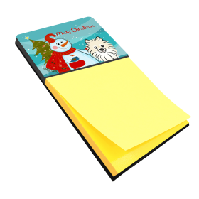 Pomeranian 2 Holiday Sticky Note Holder