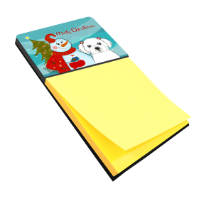 Maltese 2 Holiday Sticky Note Holder