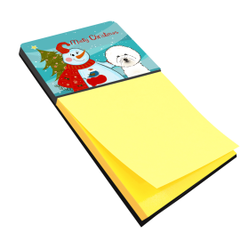 Bichon Frise 2 Holiday Sticky Note Holder