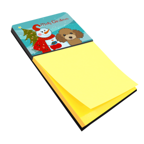 Poodle - Chocolate 2 Holiday Sticky Note Holder