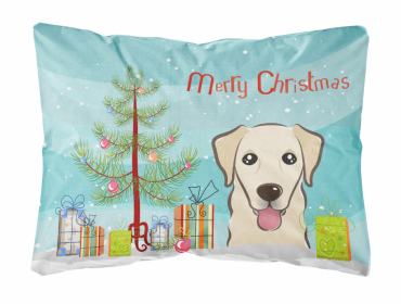 Golden Retriever - Shorthair - Christmas Tree and Dog Canvas Fabric Decorative Pillow