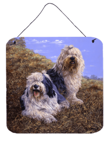 Old English Sheepdogs by Michael Herring Wall or Door Hanging Prints