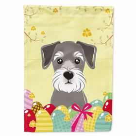 Schnauzer Easter Egg Breed Flag Canvas