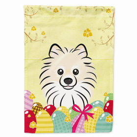 Pomeranian Easter Egg Breed Flag Canvas