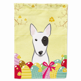 Bull Terrier Easter Egg Breed Flag Canvas