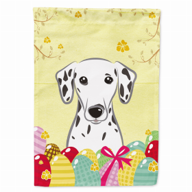 Dalmatian Easter Egg Breed Flag Canvas