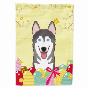 Alaskan Malamute Easter Egg Breed Flag Canvas