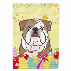 Bulldog Easter Egg Breed Flag Canvas