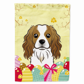 Cavalier King Charles Spaniel Easter Egg Breed Flag Canvas