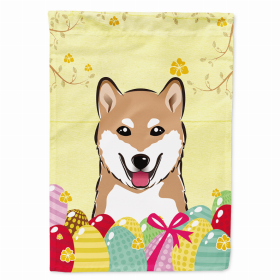 Shiba Inu Easter Egg Breed Flag Canvas