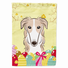 Borzoi/Russian Wolfhound Easter Egg Breed Flag Canvas