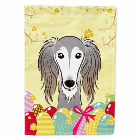 Saluki Easter Egg Breed Flag Canvas