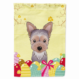 Yorkshire Terrier - Puppy Easter Egg Breed Flag Canvas