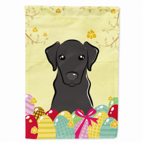 Labrador Retriever - Black Easter Egg Breed Flag Canvas